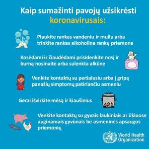 Naujienos „Kaip sumažinti pavojų užsikrėsti koronavirusais“ galerija. Nuotrauka 2 iš 4