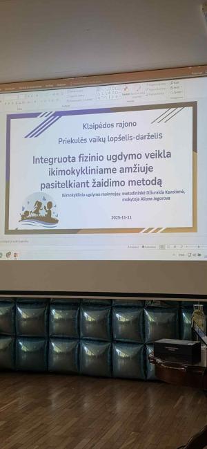 Naujienos „Metodinė diena Klaipėdos lopšelyje-darželyje „Sakalėlis““ galerija. Nuotrauka 2 iš 2